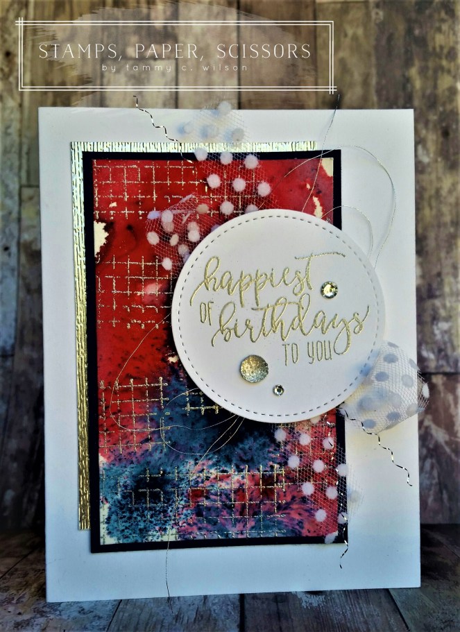 Picture Perfect Birthday - Brusho - Happiest of Birthdays by Tammy C. Wilson