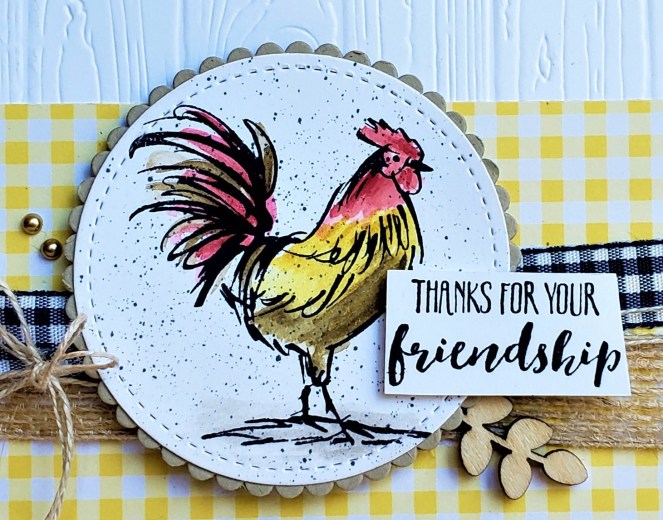 Home to Roost - Gingham Gala (zoom) by Tammy C. Wilson