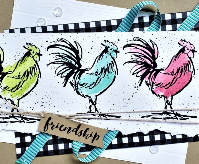 Home to Roost - three little roosters by Tammy C. Wilson (zoom)