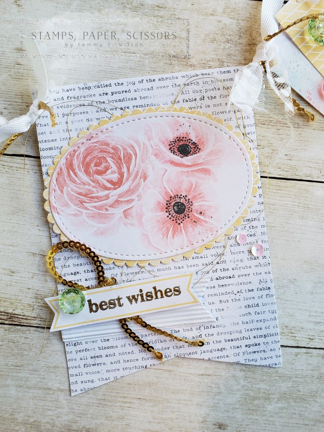 Paper Pumpkin - Sentimental Rose Banner - Best Wishes by Tammy C. Wilson