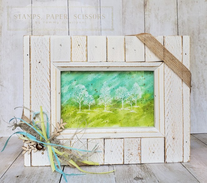 Lovely as a Tree - Watercolor Frame by Tammy C. Wilson