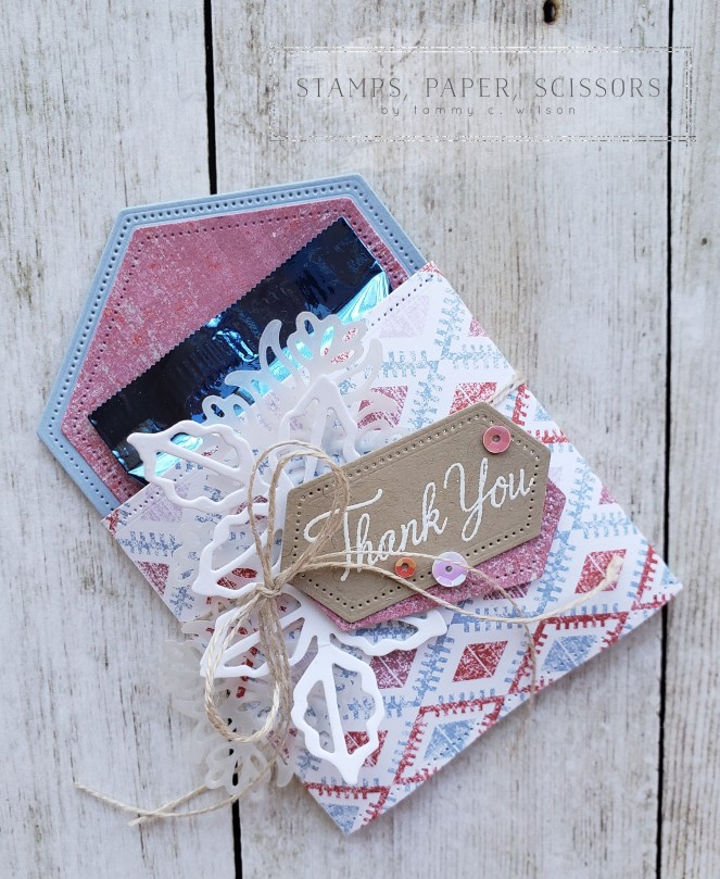 Stitched Nested Labels - Woven Threads - Parcels &amp; Petals by Tammy C. Wilson (zoom1)