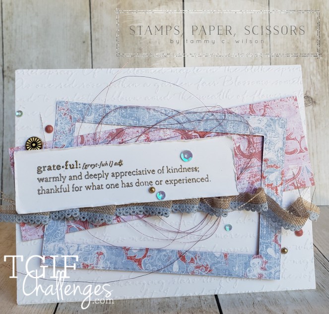 Woven Threads - Praisewothy Prose - Scripty - TGIF by Tammy C. Wilson