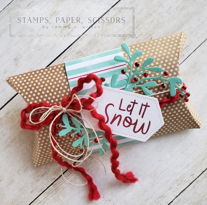 Christmas Layers - Snowman Season - Pillow Box by Tammy C. Wilson