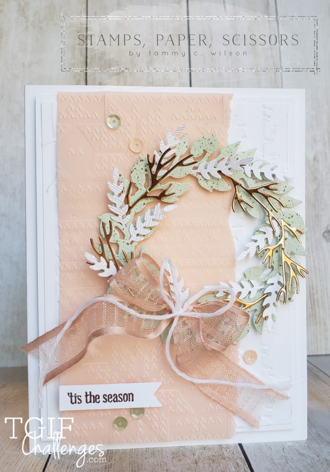 All-Around Wreath - Itty Bitty Greetings - TGIF by Tammy C. Wilson