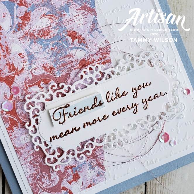 Positive Thoughts - Ornate Frames - Woven Threads by Tammy C. Wilson (zoom)