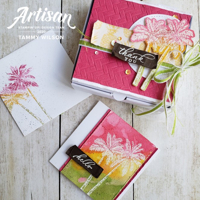 Timeless Tropical - Mini Pizza Box - Host Gift