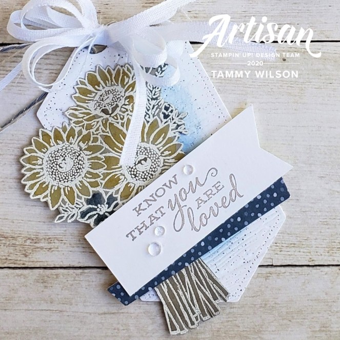 Flowers for Every Season - Celebrate Sunflowers - Tag by Tammy C. Wilson (watermark)